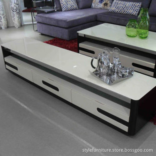 Tempered Glass Top TV Cabinet